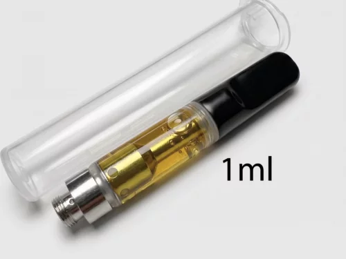 Standard 1ml THC vape distillate cartridge with premium oil