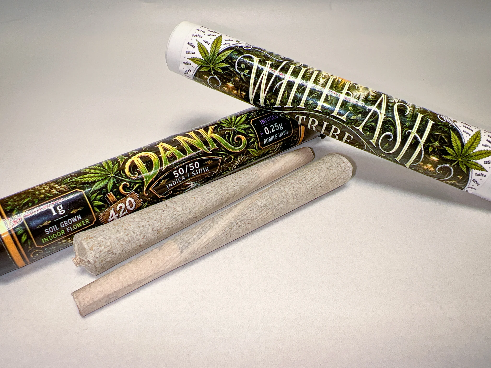 Hash Bangers infused indoor pre roll with bubble hash close up Springbok Society