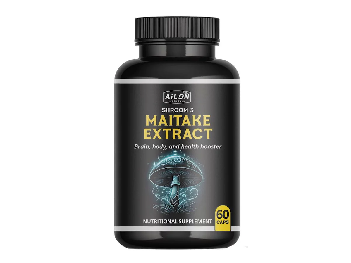 Organic Maitake Extract 60 Caps bottle