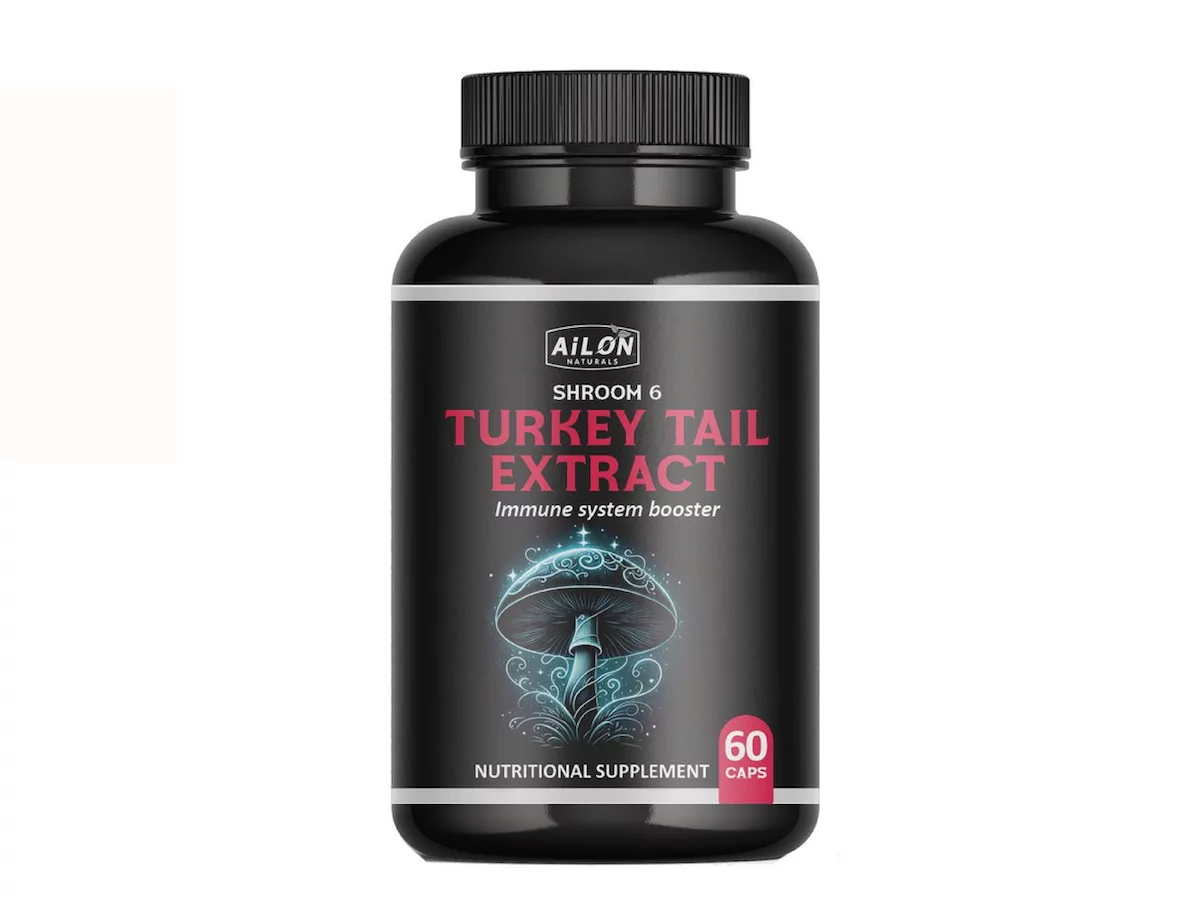 Organic Turkey Tail Extract 60 Caps bottle